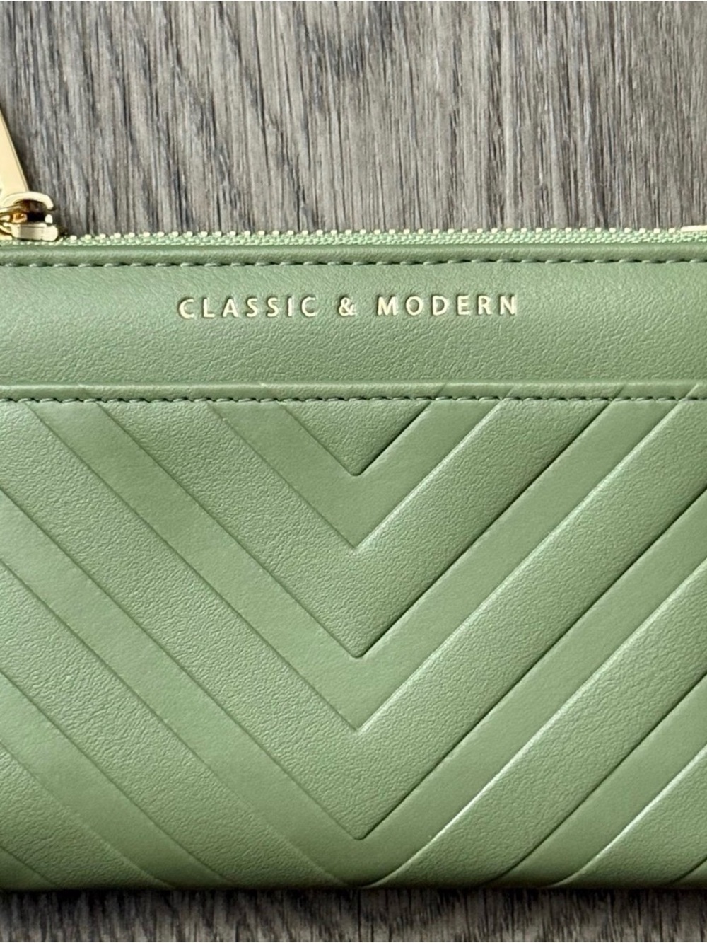 Green Quilted Wallet